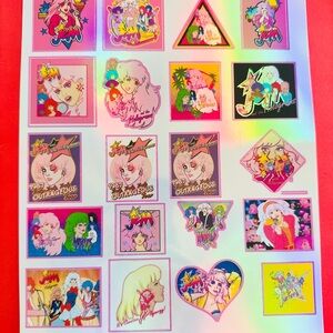 Colorful Jem and the Holograms Sticker Sheet